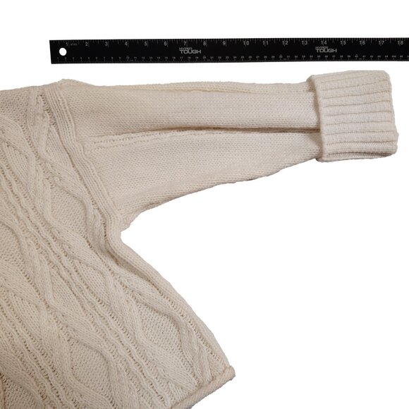 Sugar Moon Juniors' Cable-Knit Toggle-Front Cardigan - White - Picture 7 of 7